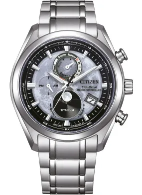 Citizen Eco Drive Titanium Radio Controlled Moonphase Men's Watch BY1010-81H