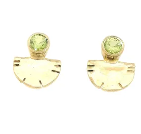 Colorado Peridot Aquilla Stud Earrings