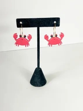 Crab Clay Earrings