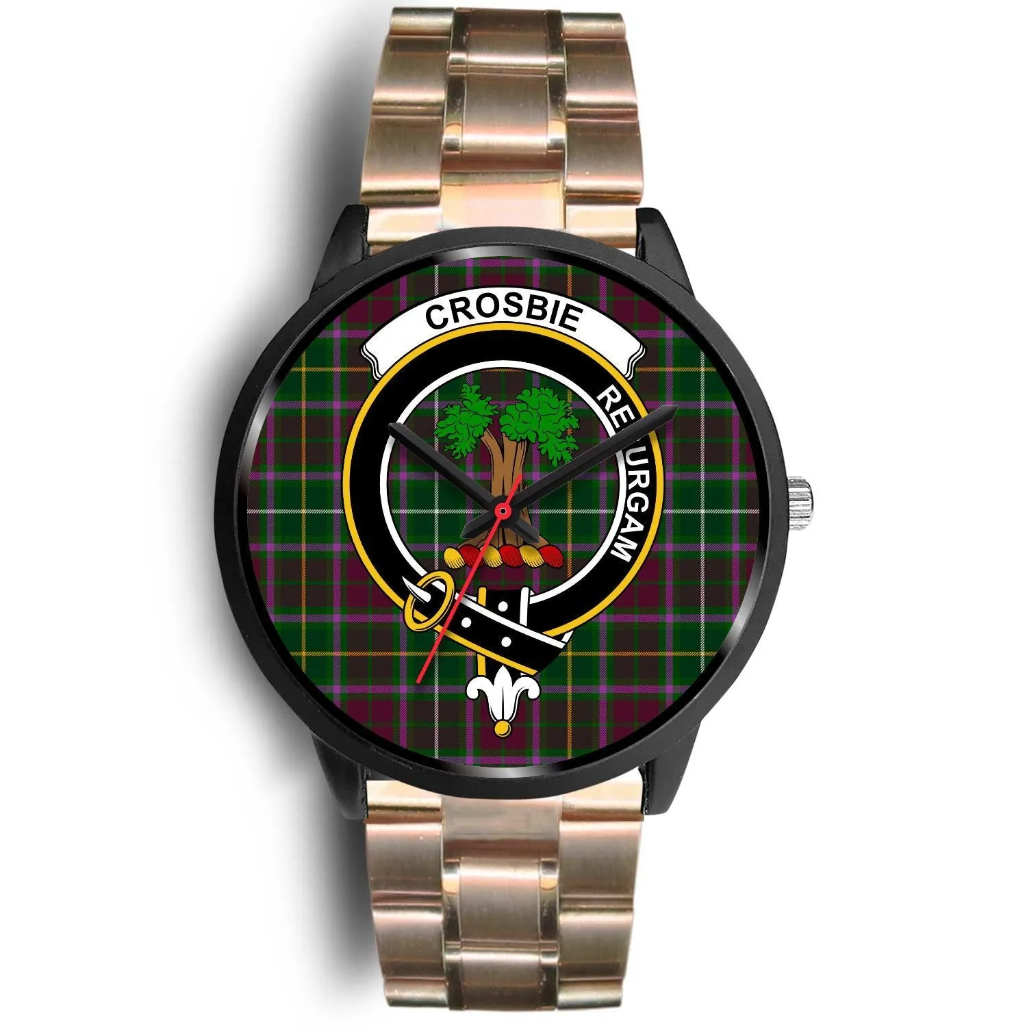 Crosbie Clan Badge Tartan Black Watch