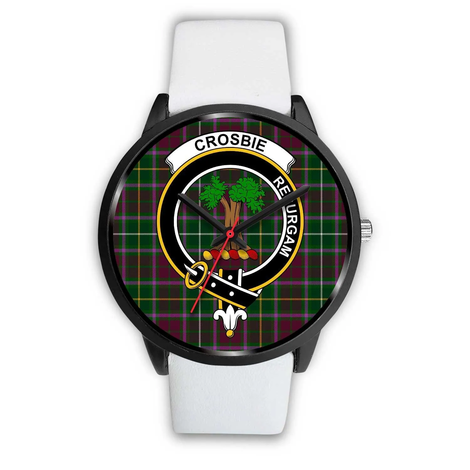 Crosbie Clan Badge Tartan Black Watch