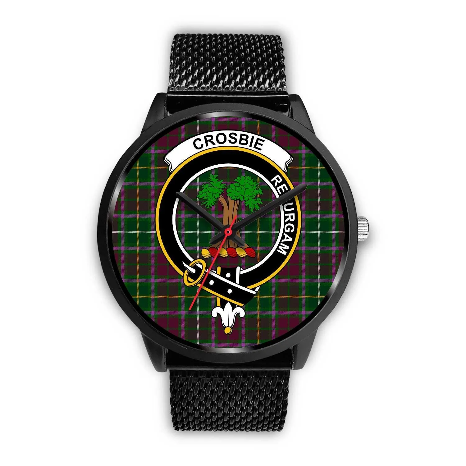 Crosbie Clan Badge Tartan Black Watch