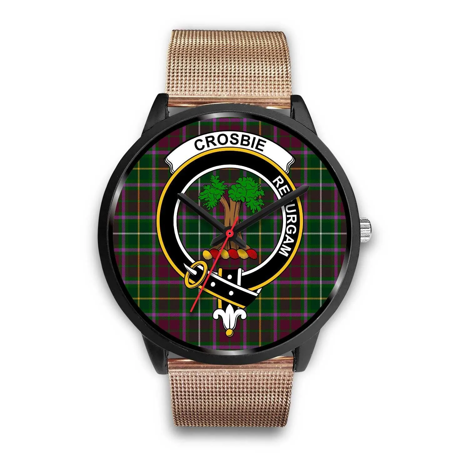 Crosbie Clan Badge Tartan Black Watch