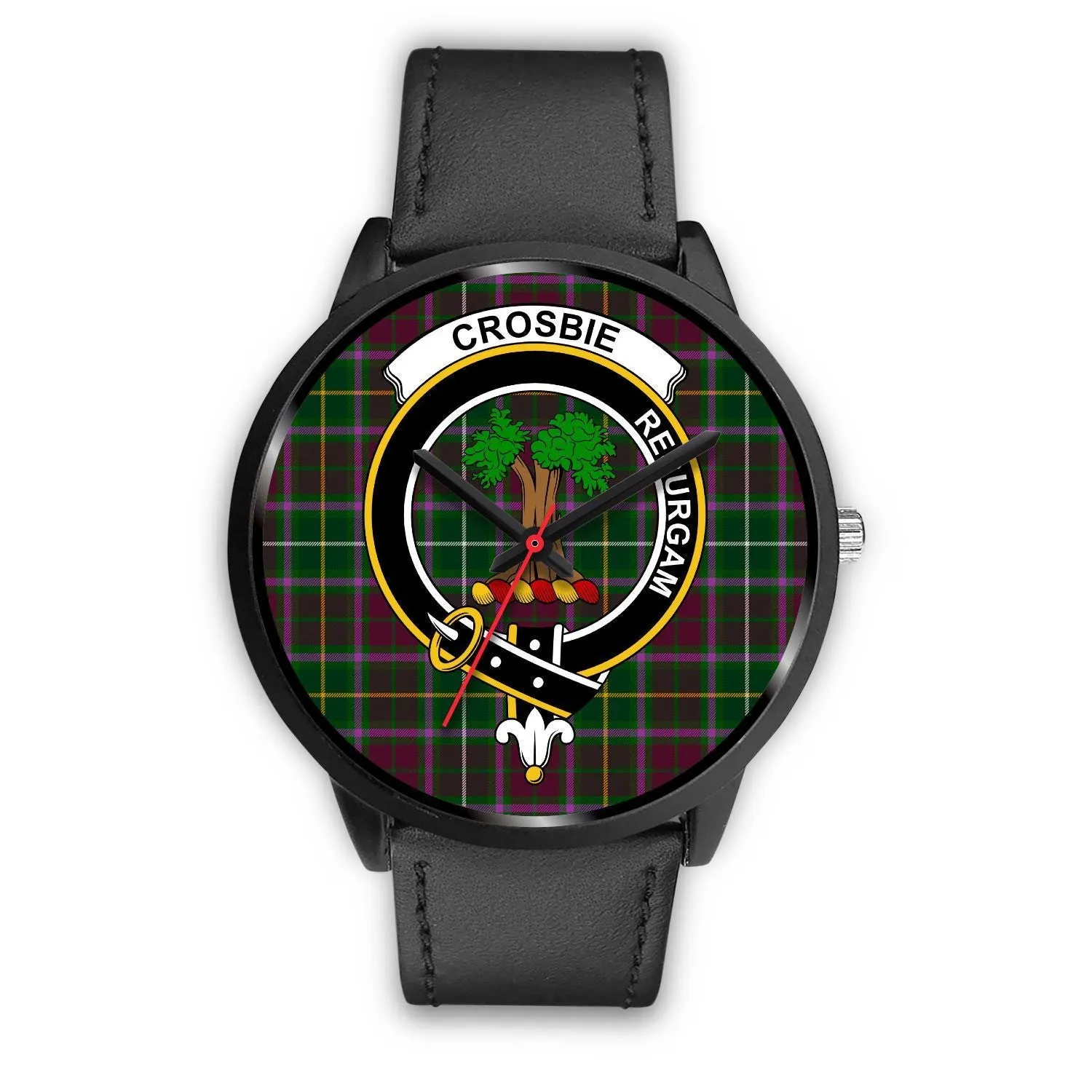 Crosbie Clan Badge Tartan Black Watch