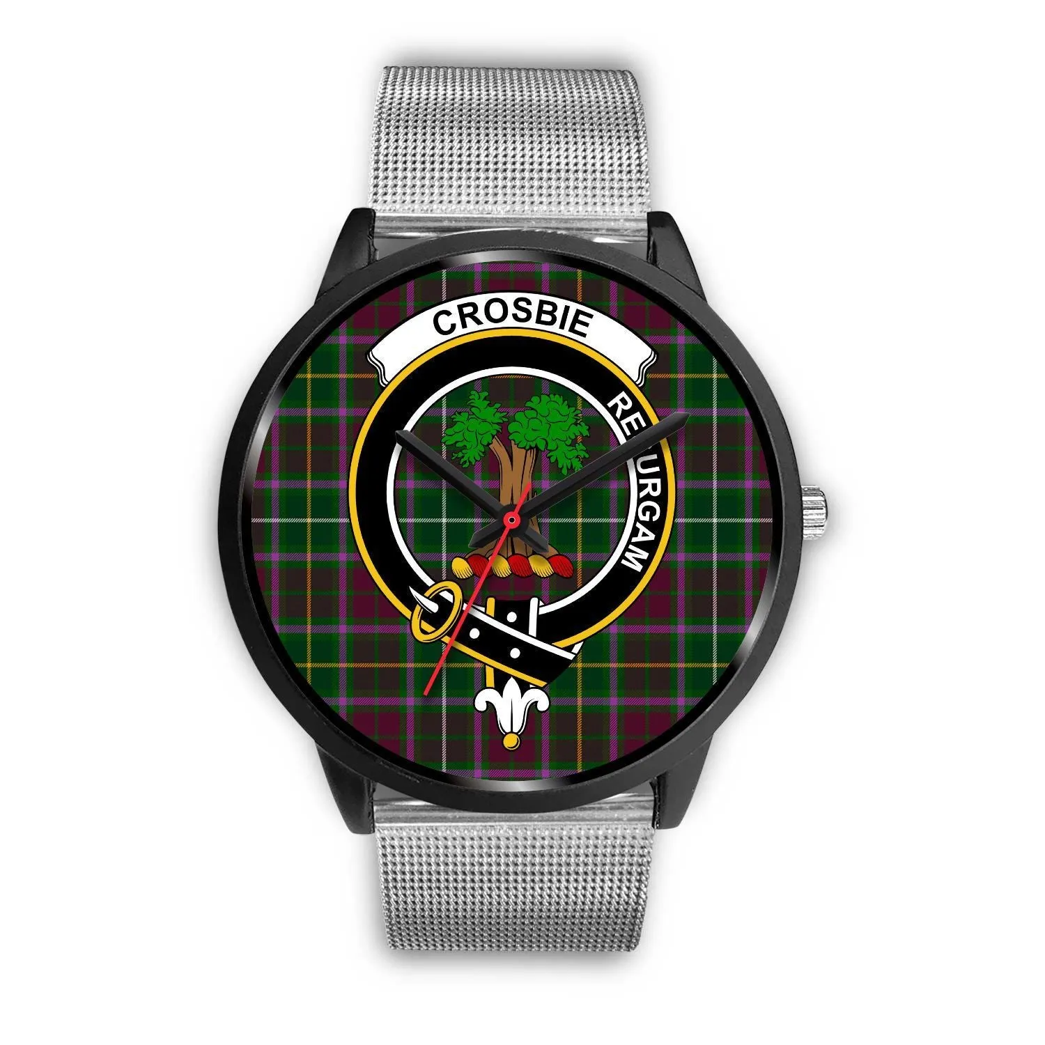 Crosbie Clan Badge Tartan Black Watch