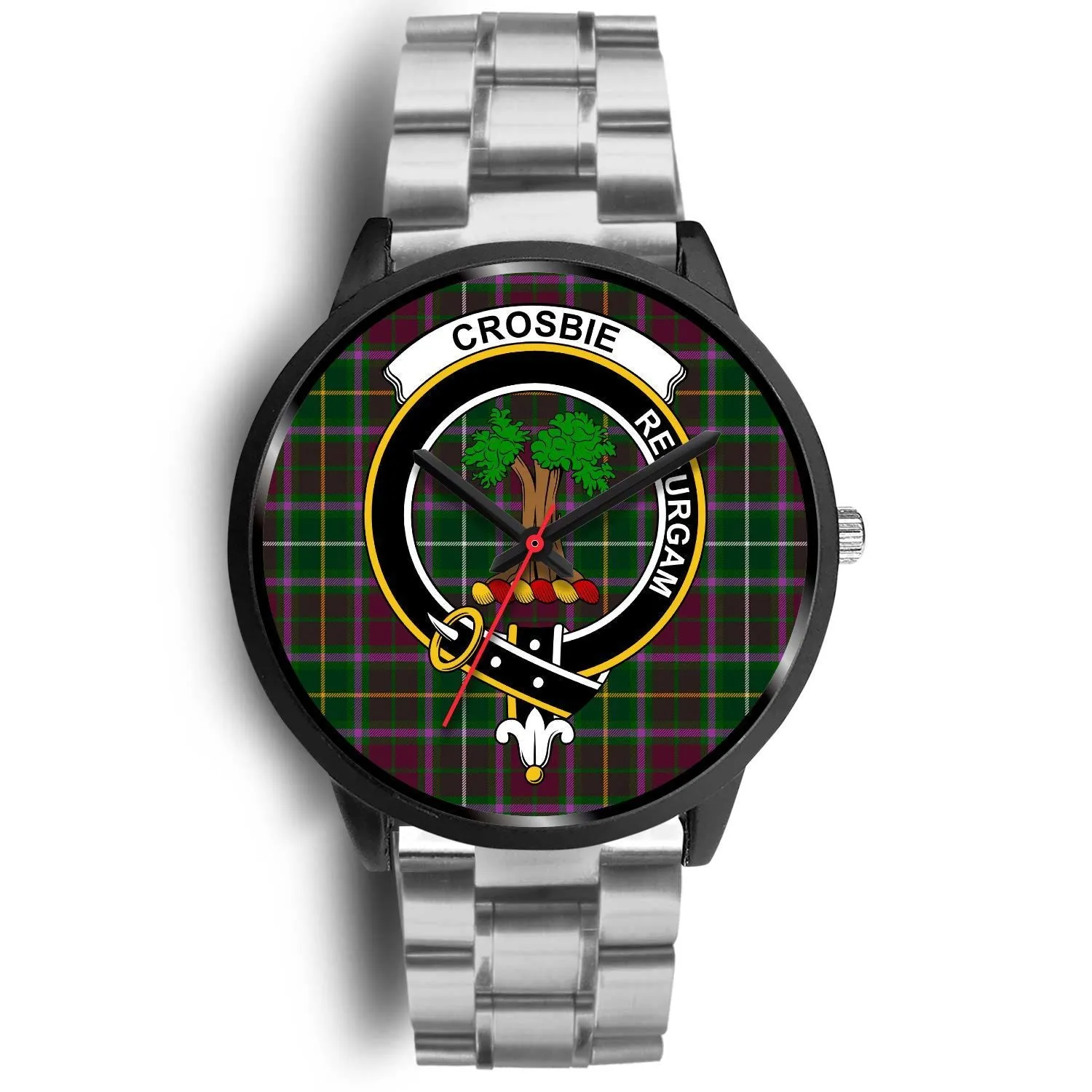 Crosbie Clan Badge Tartan Black Watch