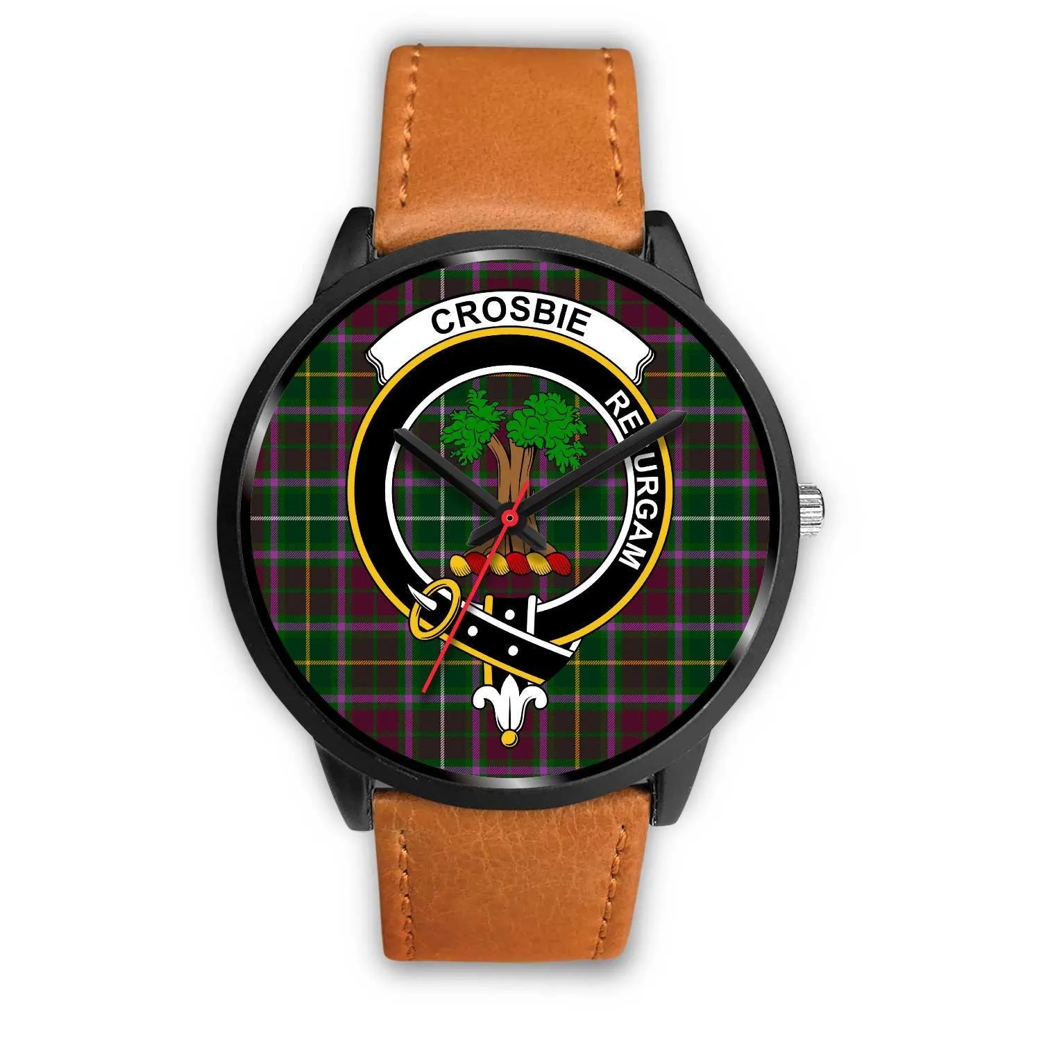 Crosbie Clan Badge Tartan Black Watch