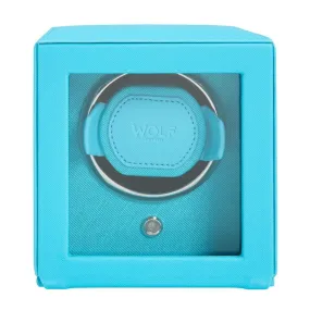 Cub Single Watch Winder With Cover (Tutti Frutti Turquoise)