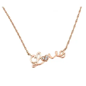 CZ Love Pendant Necklace