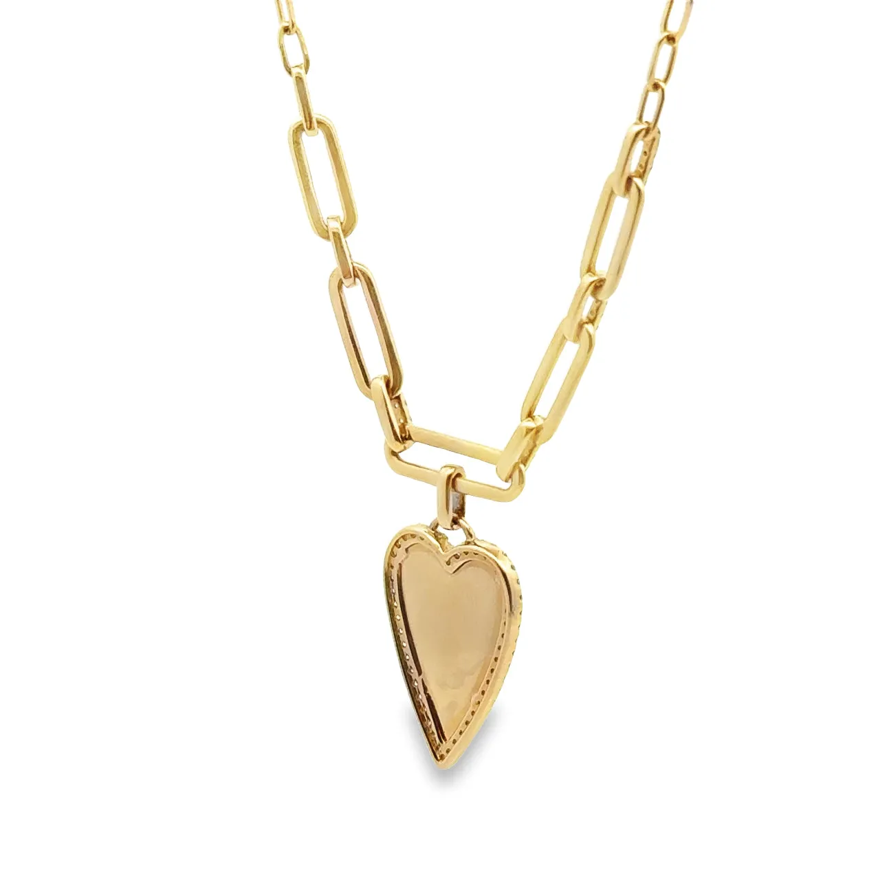 Diamond Heart Chain Necklace