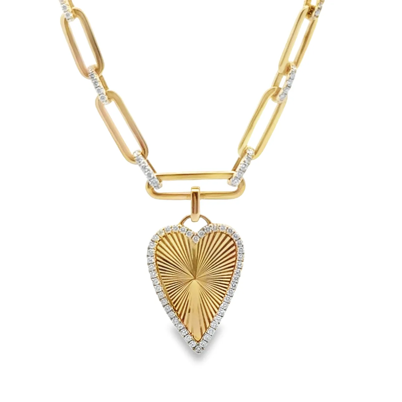 Diamond Heart Chain Necklace