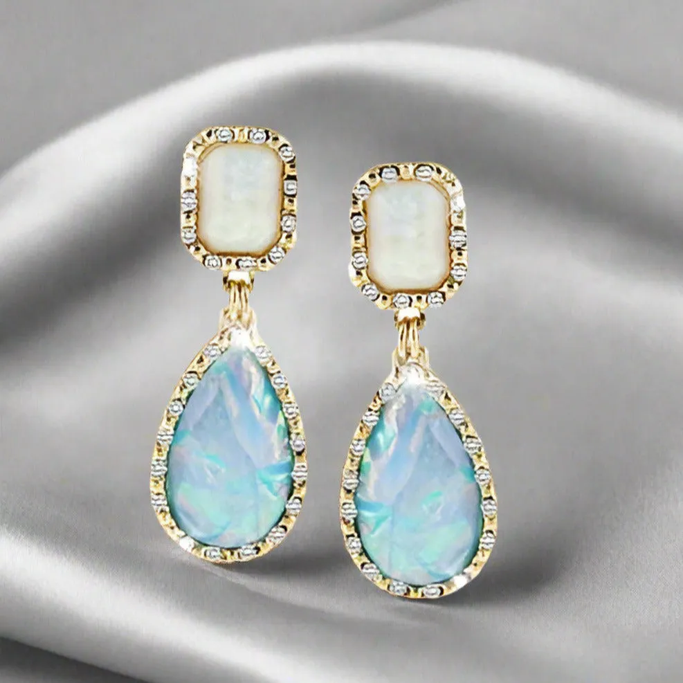 Drops of Jupiter Iridescent Dangling Earrings for Women