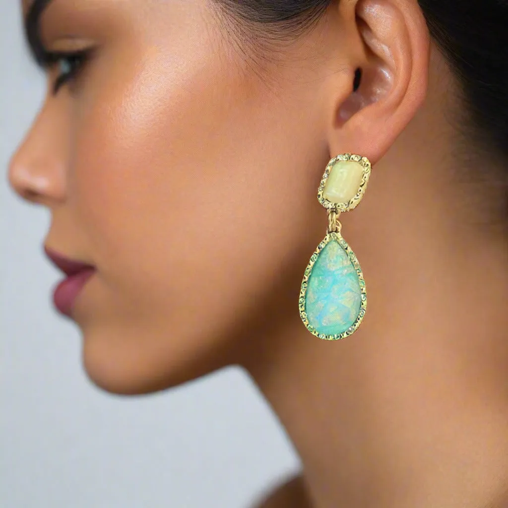 Drops of Jupiter Iridescent Dangling Earrings for Women