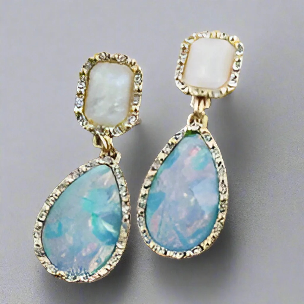 Drops of Jupiter Iridescent Dangling Earrings for Women