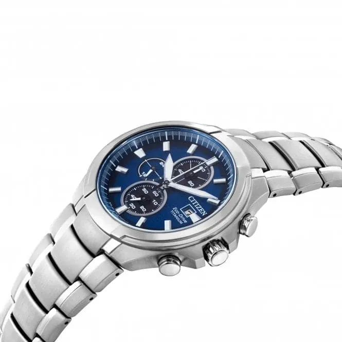 Eco-Drive Mens Titanium Chronograph Watch CA0700-51L