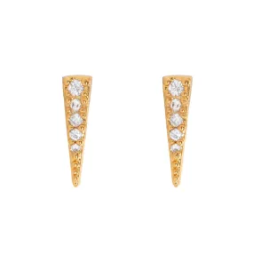 Eliza - Spike Crystal Ear Studs