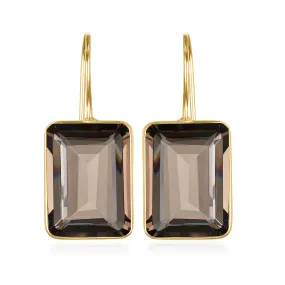 Emerald Cut Valencia-Smoky Gold