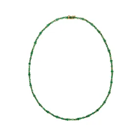 Emerald Rivulet Spread Necklace