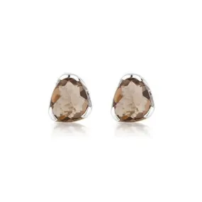 EVERYDAY GEMSTONE STUDS - SMOKY QUARTZ