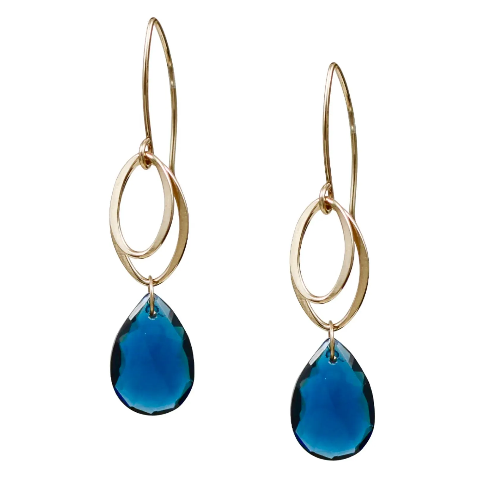 Fiona Blue Quartz Earrings