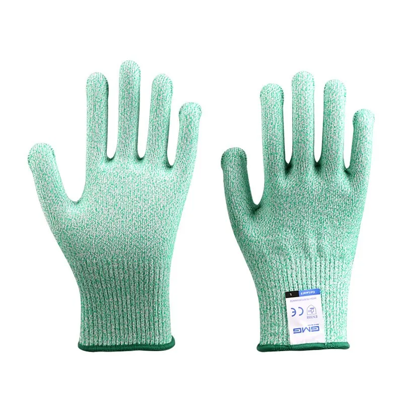 Fishing Anti Cut Gloves GMG Non-slip HPPE EN388 ANSI Anti-cut Level 5 Safety Work Gloves Cut Resistant Gloves For Kitchen Garden