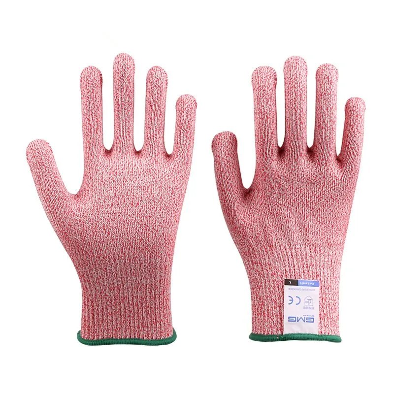 Fishing Anti Cut Gloves GMG Non-slip HPPE EN388 ANSI Anti-cut Level 5 Safety Work Gloves Cut Resistant Gloves For Kitchen Garden