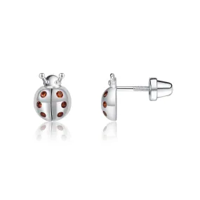 Girls Ladybug Earrings