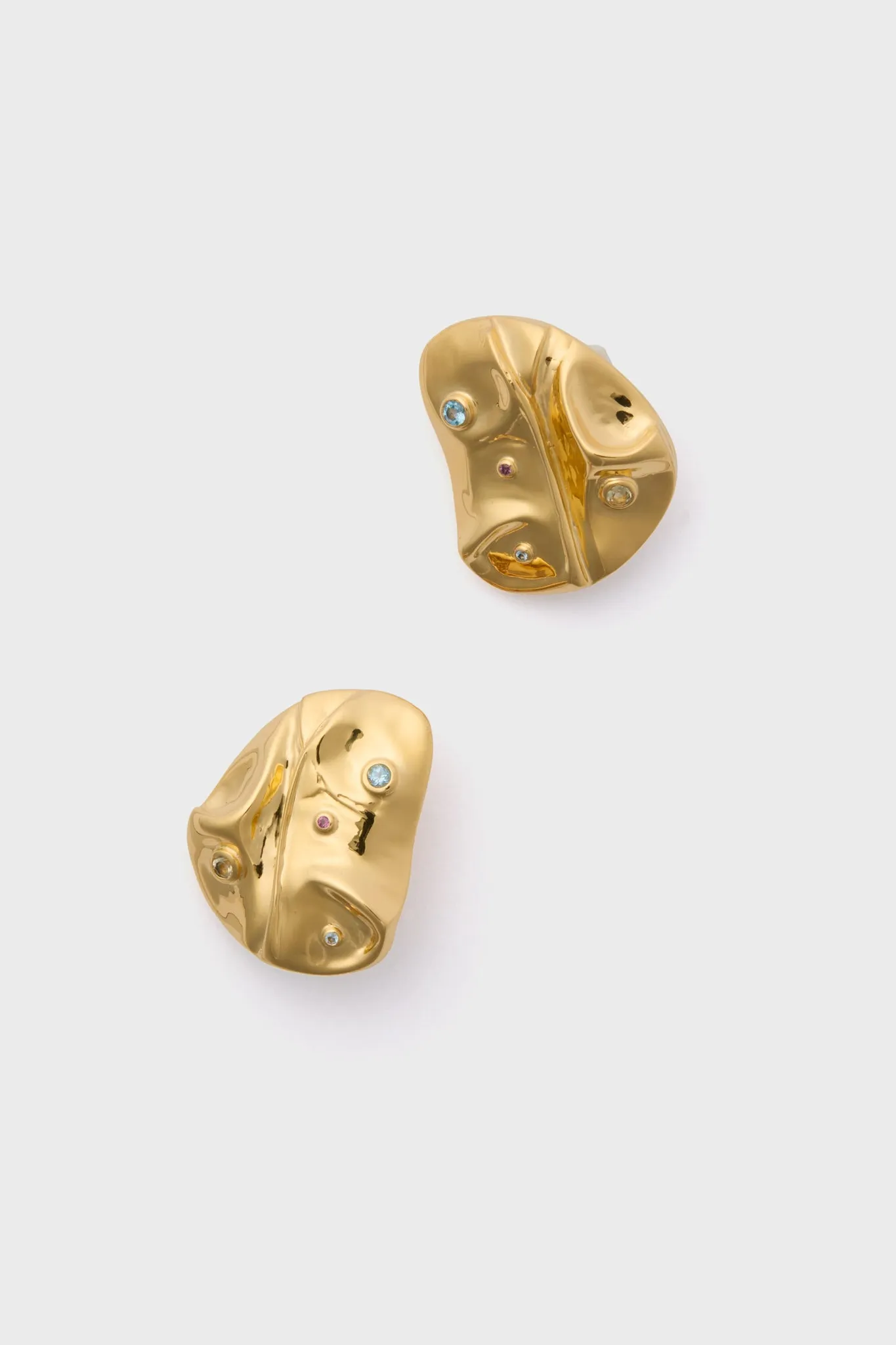 Gold Mazu Studs