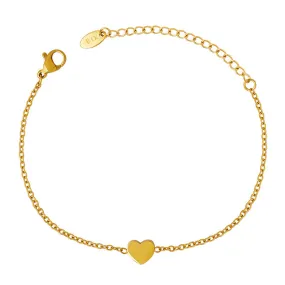 Golden Glow Love Bracelet - Stylish Titanium Steel Jewelry