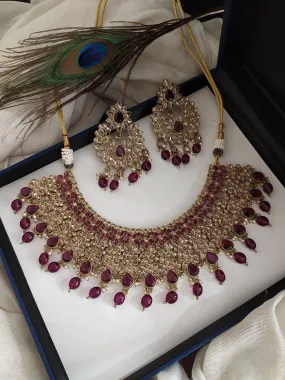 Gorgeous Mehandi Necklace With  Charming Accessories