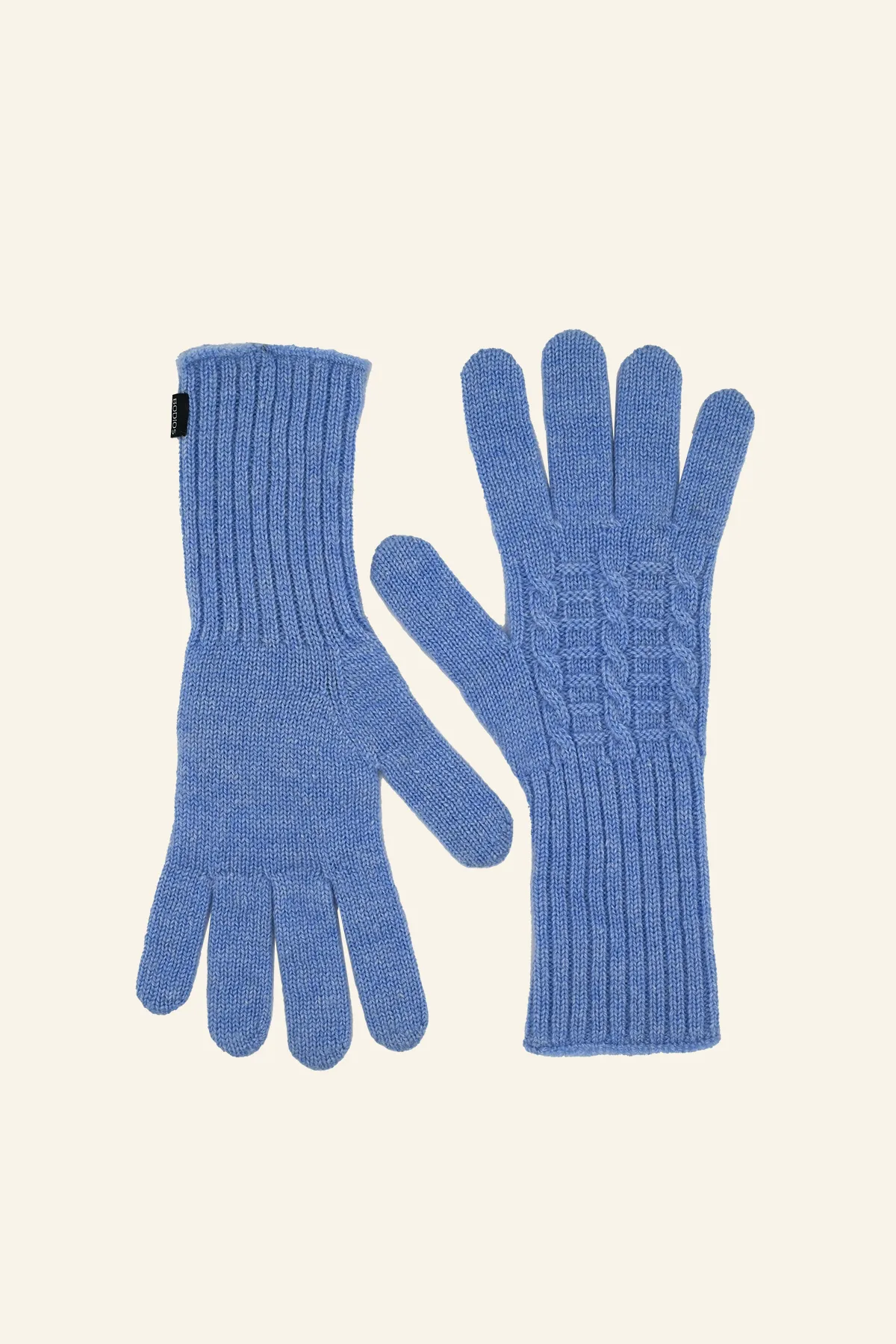 Half Sleeve Cashmere Pattern Knit Gloves