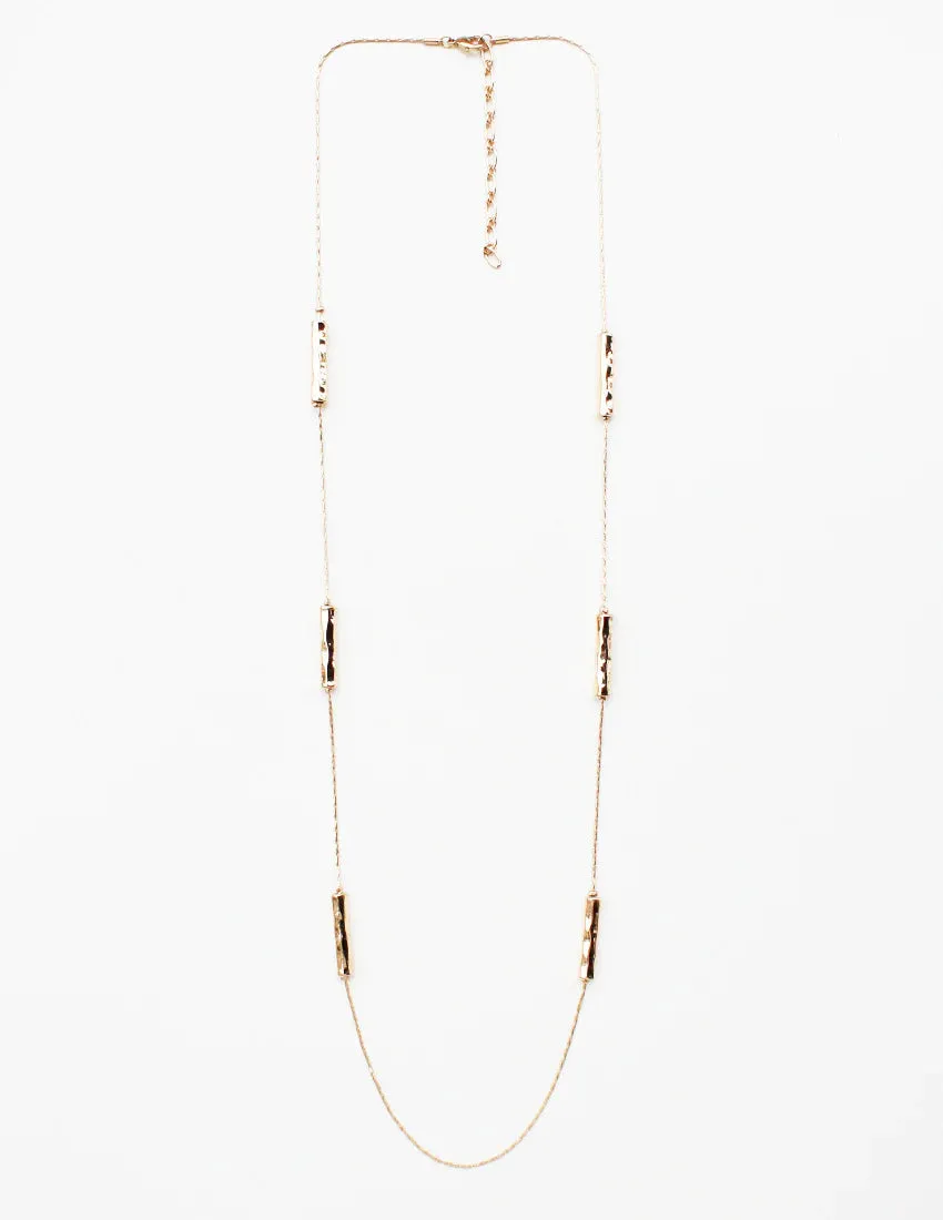 Hammered Bar Necklace