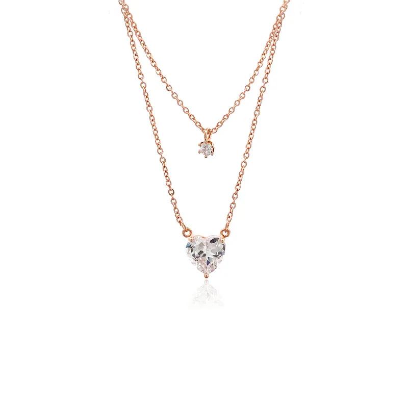 Heart Cubic Zirconia Necklace