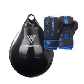 HIT Boxing Waterpro Boxing Bag and Kaos Gloves | Bundle