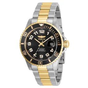 Invicta Pro Diver Quartz Black Dial Two-tone Men's Watch