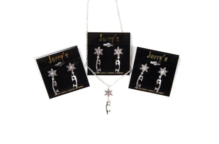 Jerry's Snowflake & Blade Figure Skating Necklace