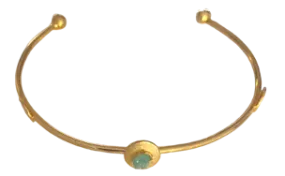 Jesse Constellation Collection Colombian Raw Emerald & 24k Gold Plated Necklace