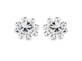 Kara Crystal Flower Earrings