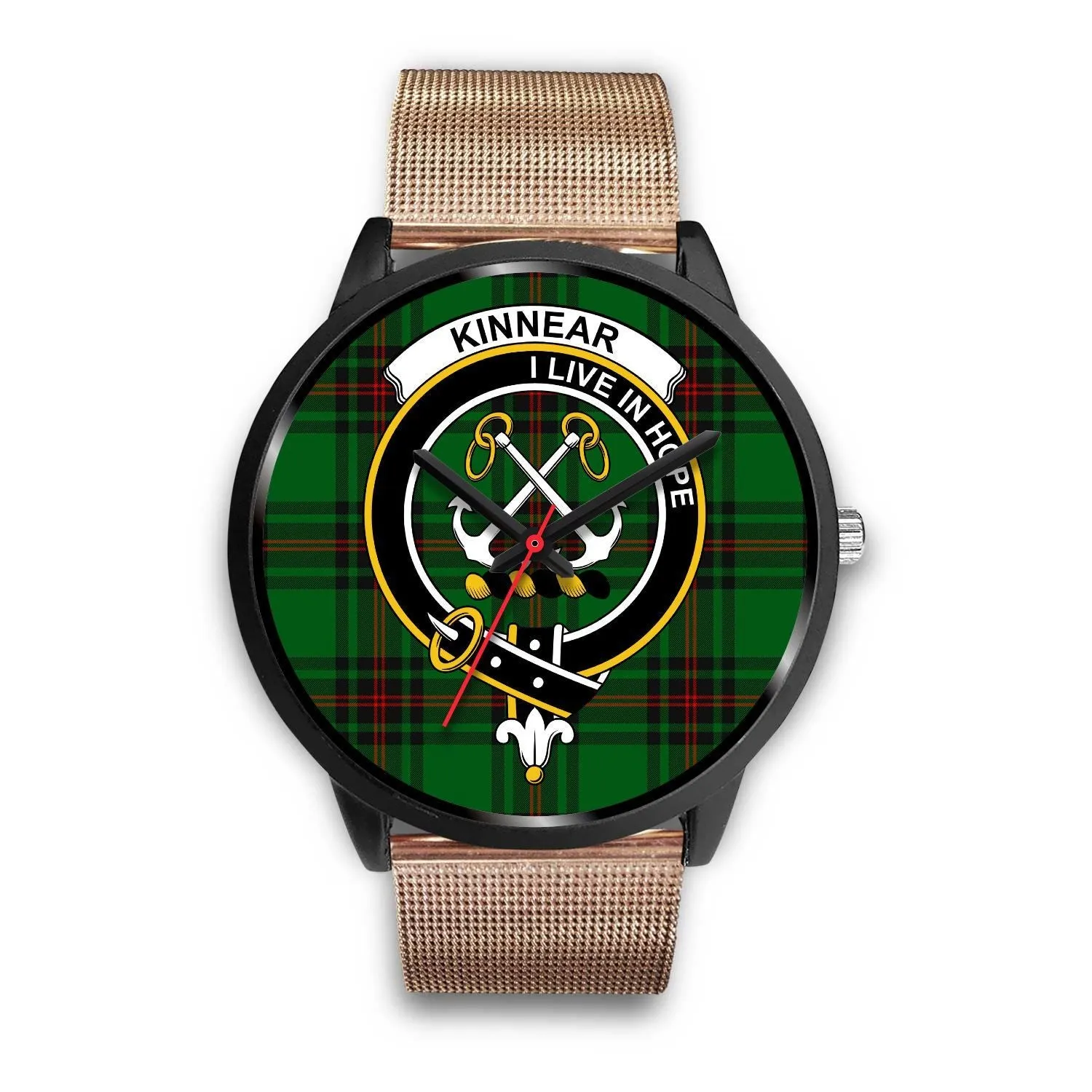 Kinnear Clan Badge Tartan Black Watch