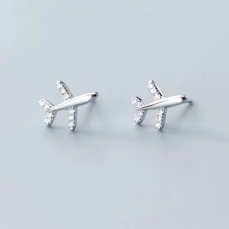 LIFT OFF- Sterling Silver & CZ Statement Earrings