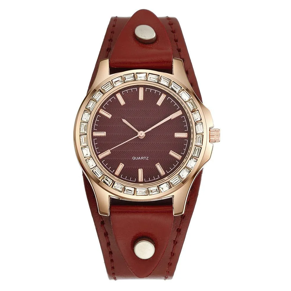 Light Luxury Watch Full Diamond Bracelet Women's Watch Simple