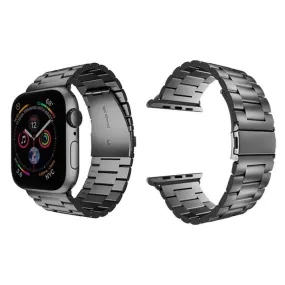 Lippa Apple Watch (38/40/SE/41/42mm) Rustfri Stål Rem - Sort