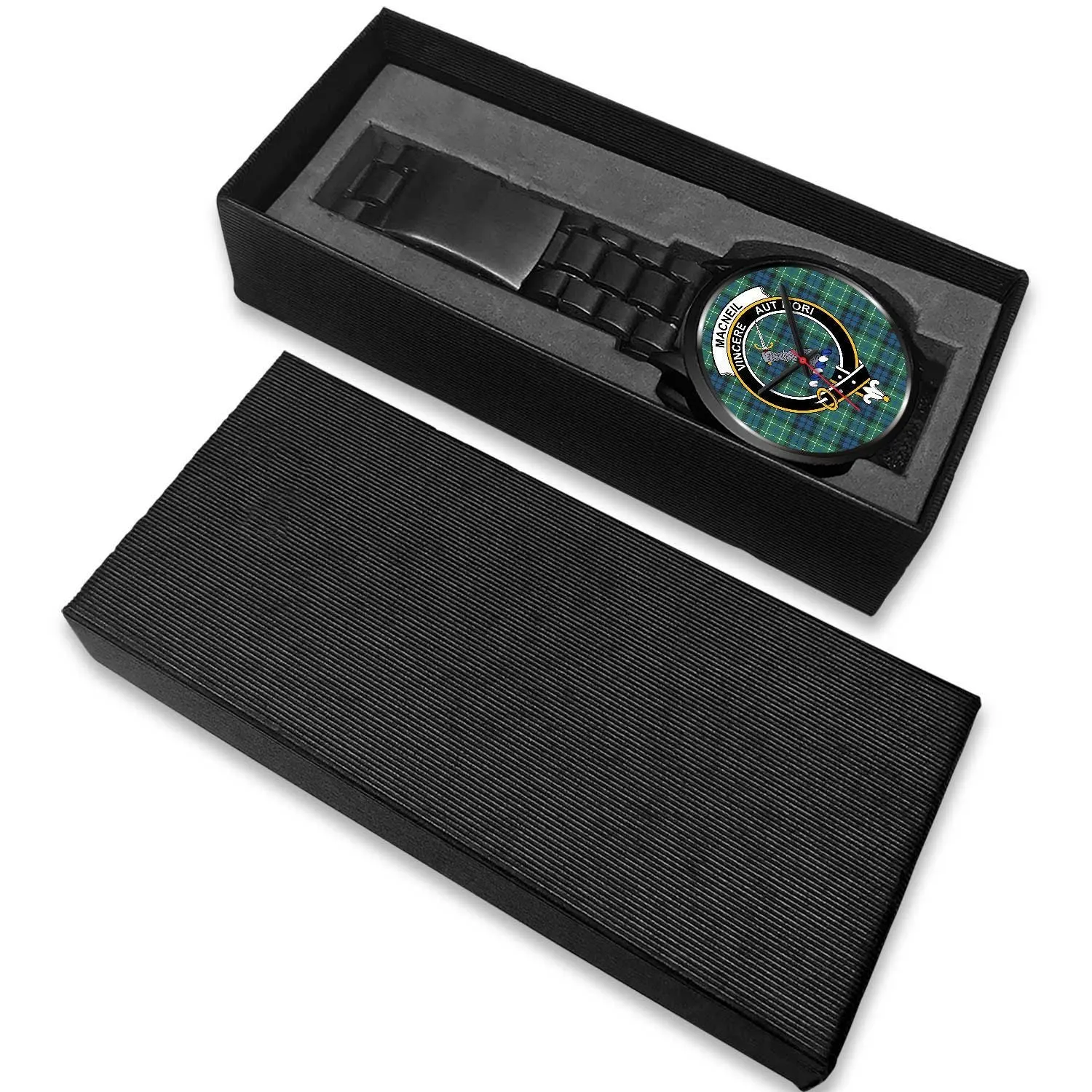 MacNeil of Colonsay Clan Badge Tartan Black Watch