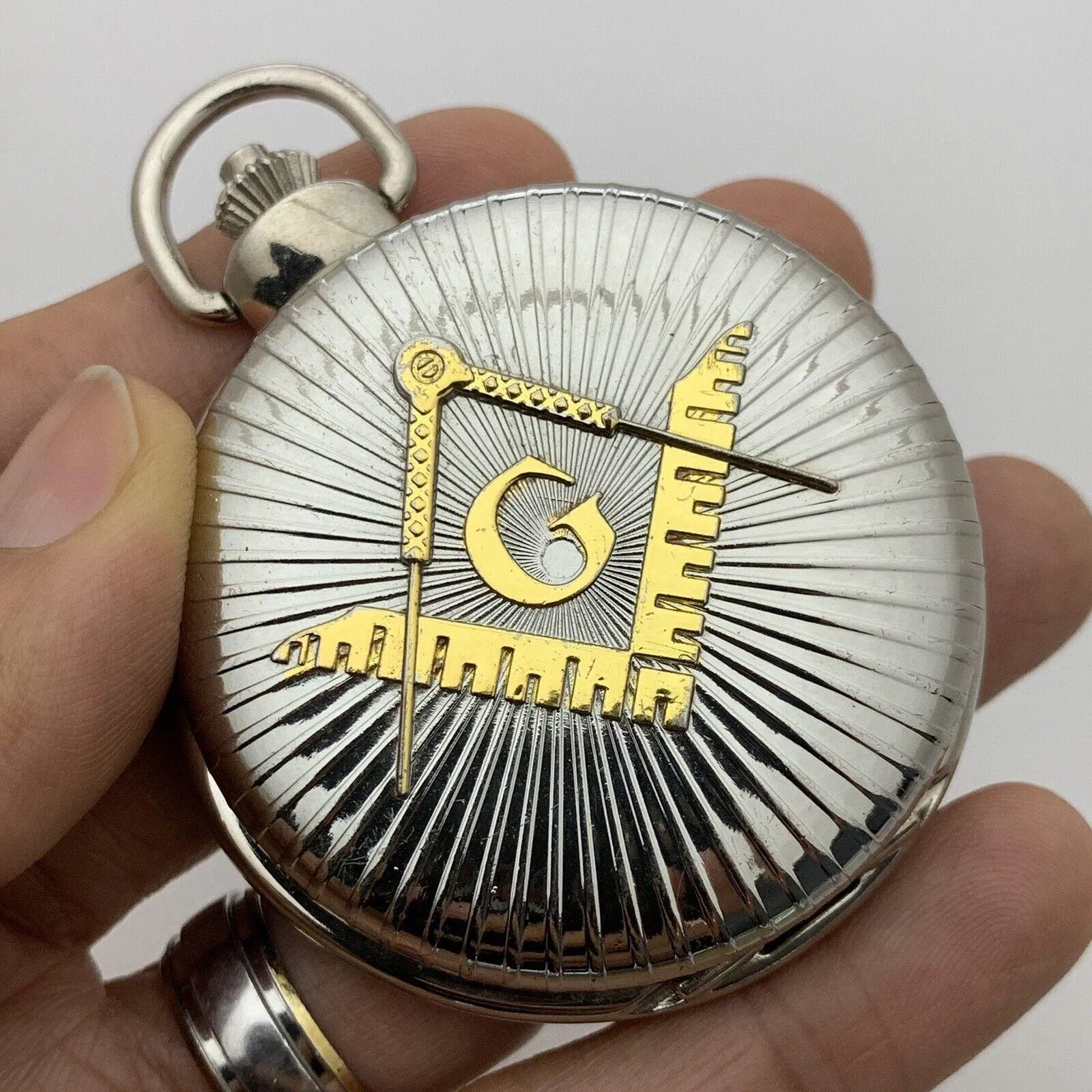 Masonic Pocket Watch Symbol Freemasonry Infinity Watch