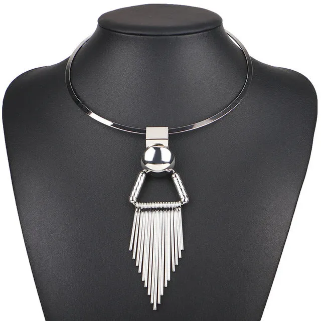 Match-Right Women Necklace Tassel Statement Necklaces Pendants Trendy Jewelry Chokers Necklace Women Accessories NL566