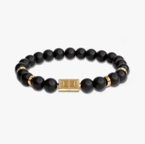 MATTE BLACK BRACELET (GOLD)