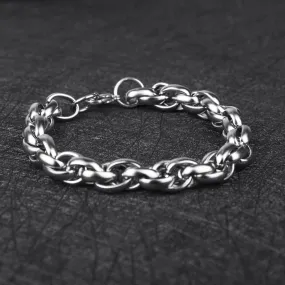 Men's And Women's Stainless Steel Electroplating Twist Bracelet