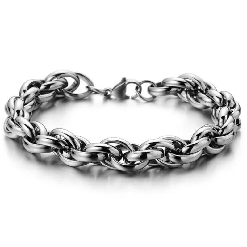 Men's And Women's Stainless Steel Electroplating Twist Bracelet