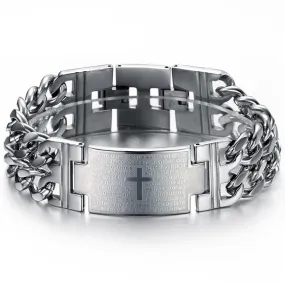 Men's Fashion Big Cross Bracelet