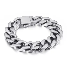 Men's Fashion Titanium Steel Chain Bracelet - Trendy European and American Design